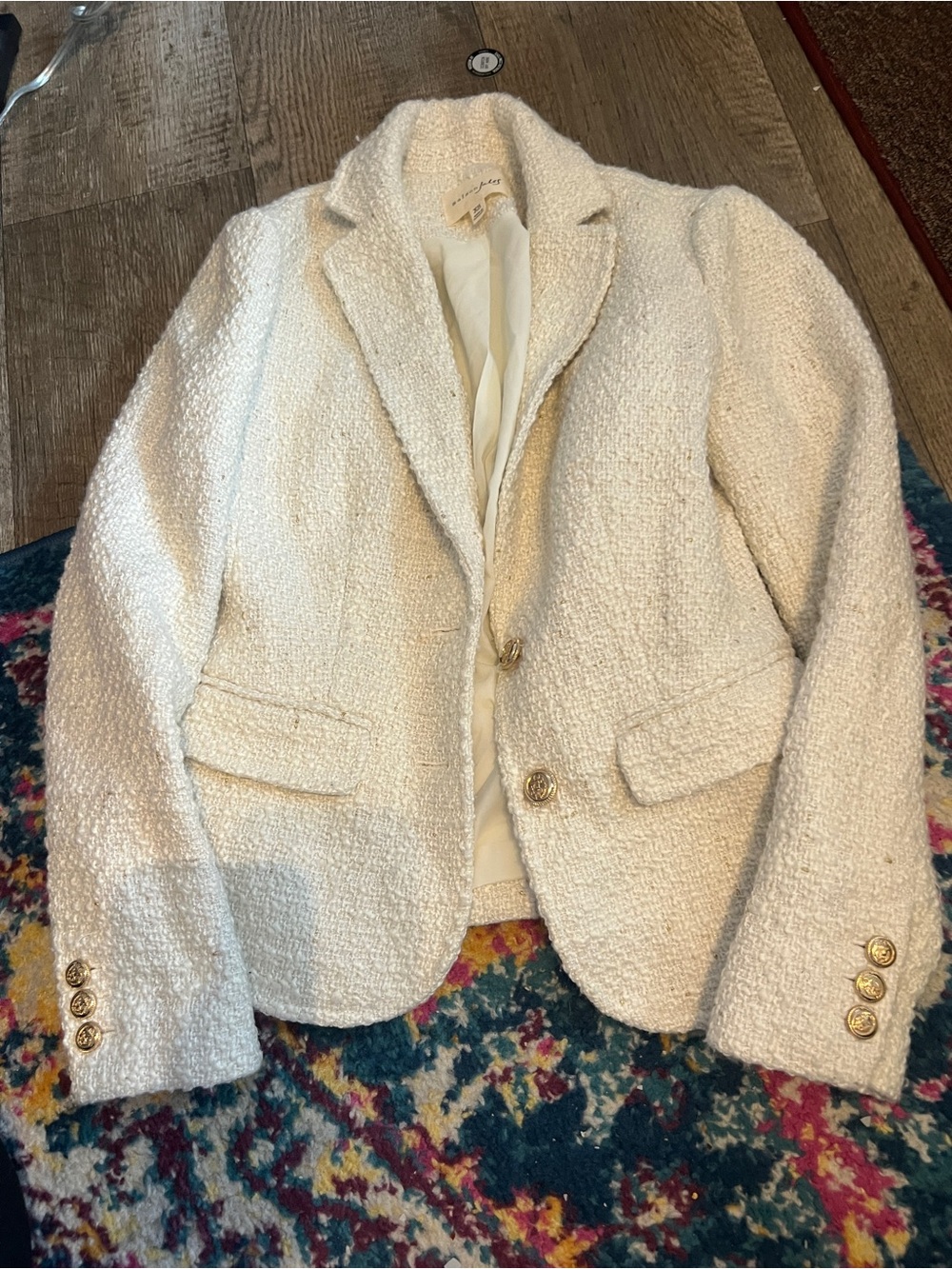 Maison Jules xs cream blazer